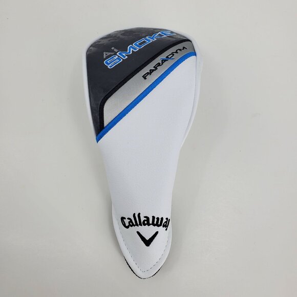 Callaway AI Smoke Paradym White and Blue Embroidered Club Headcover - Picture 1 of 9